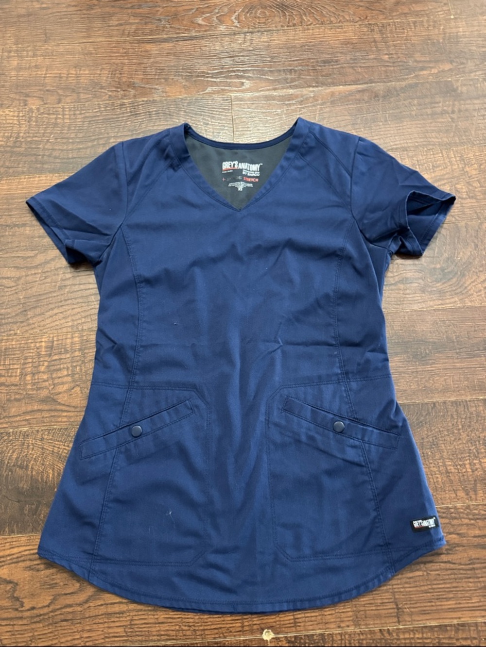 Grey's Anatomy Navy Drawstring Scrub Jogger Pants - Picture 3 of 3